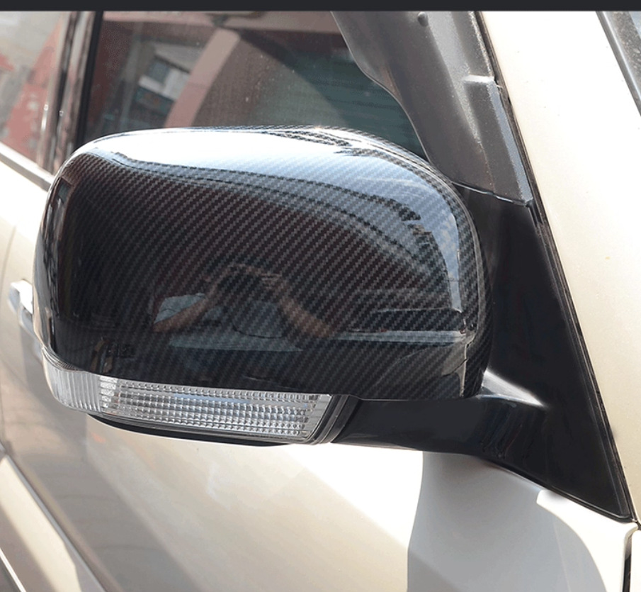 Suitable for Mitsubishi Pajero Rearview Mirror, Door Handle, Rain Shield, Fog Lamp Cover, Tail Light Cover, Door Edge Strip
