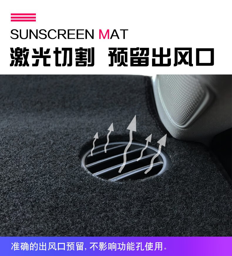 Suitable for Chery Qq Ice Cream Car Center Console Sun Protection Mat, Dashboard Light-Proof Mat, Dashboard Sunshade Mat