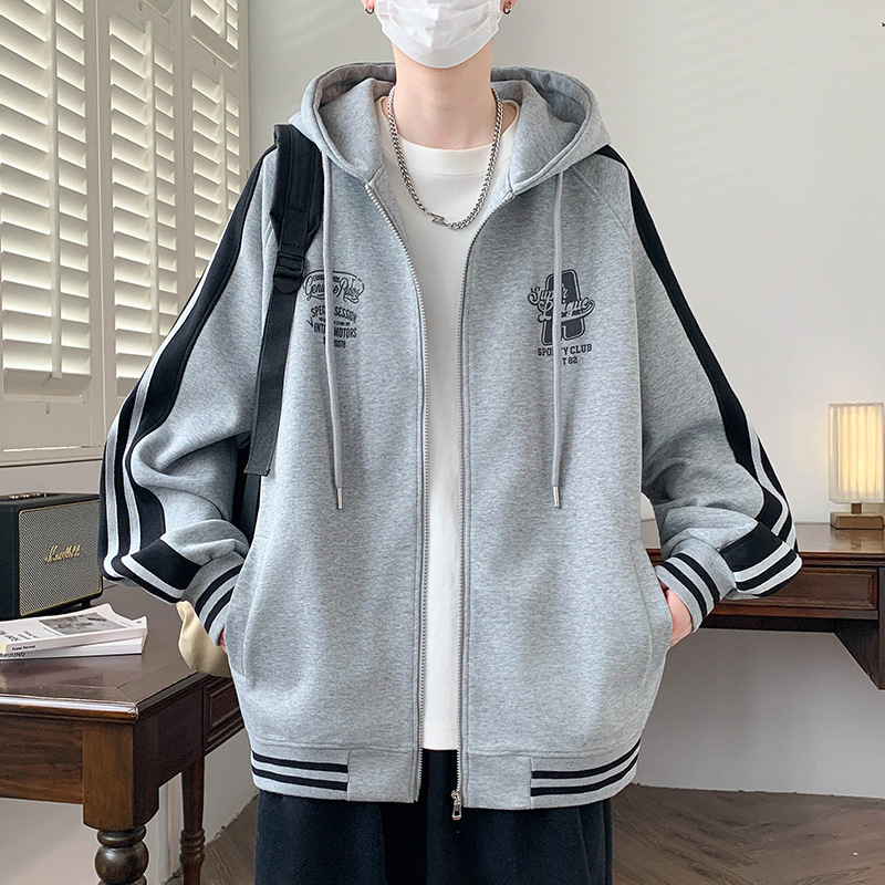 棒球服外套男春秋季新款潮牌痞帅休闲夹克青少年男生大童运动上衣