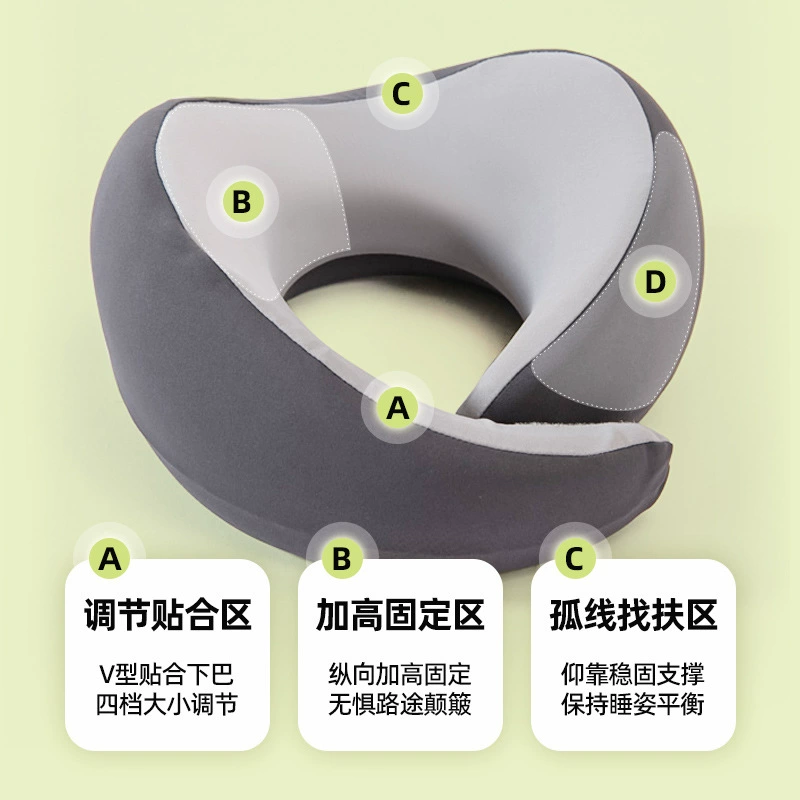 Handheld pillow for traveling, airplane for sleep, ostrich, with neck protection