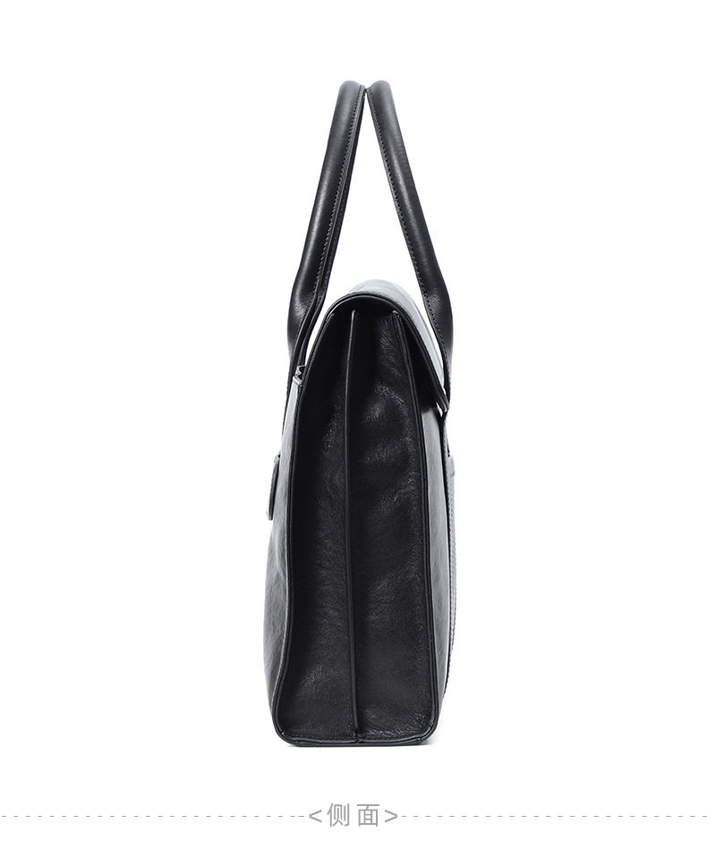 Túi xách tay nam da bò lớp đầu vân vân tay, túi công sở đựng laptop 15 inch 39×9×29 cm — Lớp lót nỉ flannel cao cấp thuộc da thực vật, Lớp lót flannel cao cấp chi tiết 37