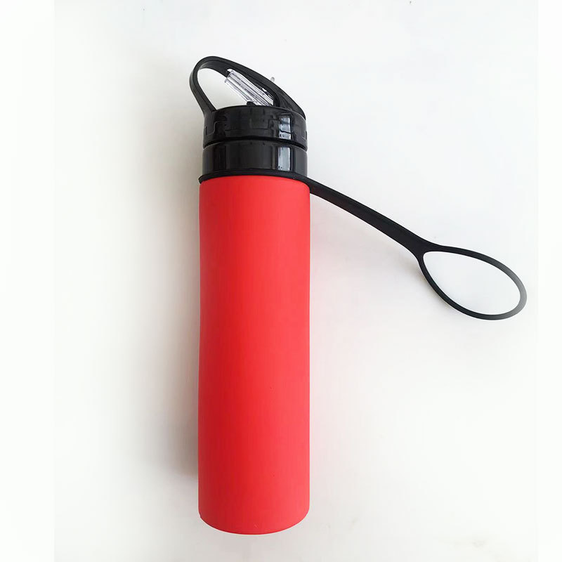 シリコン折りたたみ水筒屋外ランニングスポーツ水筒旅行純色携帯水コップwater bottle|undefined