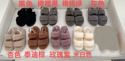 Henan Sangpo Snow Boots for Women, Made of Sheepskin and Fur, with Thick Platform Soles, Two-Strap Lambswool Slippers, Ins Style Henan Sangpo Snow Boots for Women, Made of Sheepskin and Fur, with Thick Platform Soles, Two-Strap Lambswool Slippers, Ins Style