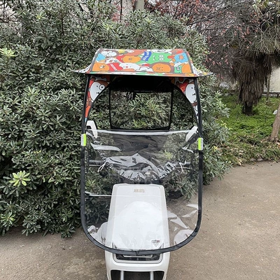 Elektromobil üçün ön şüşə çətiri (günlük): Electric vehicle canopy, electric - new-big-dome-internet-famous-little-bear-car-equipped-with-rearview-mirrors