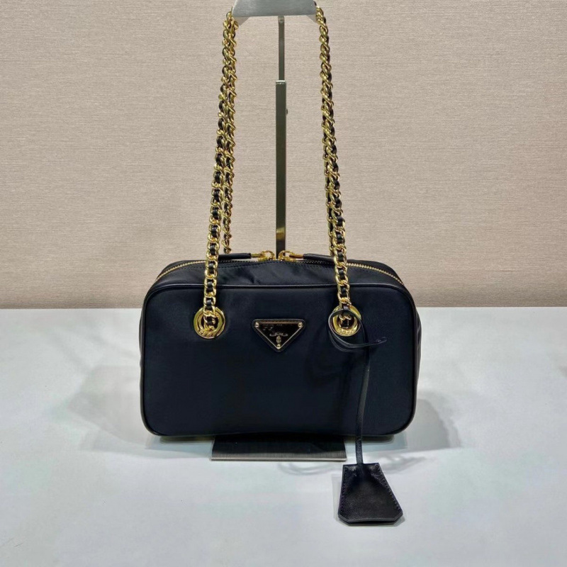 Prada new women's small parachute chain underarm bag shoulder bag 1BB121A