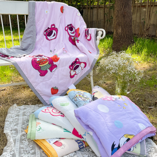 Cartoon Disney Children's Summer Quilt Infant and Toddler Noon Quilt Lunch Break Quilt Summer Quilt Air Conditioner Quilt Live Broadcast Gift Wholesale