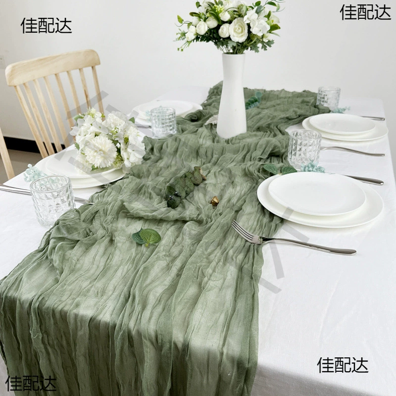 Морщинистая скатерть флаг День рождения орнамент из морщинистой ткани Свадебное полотенце