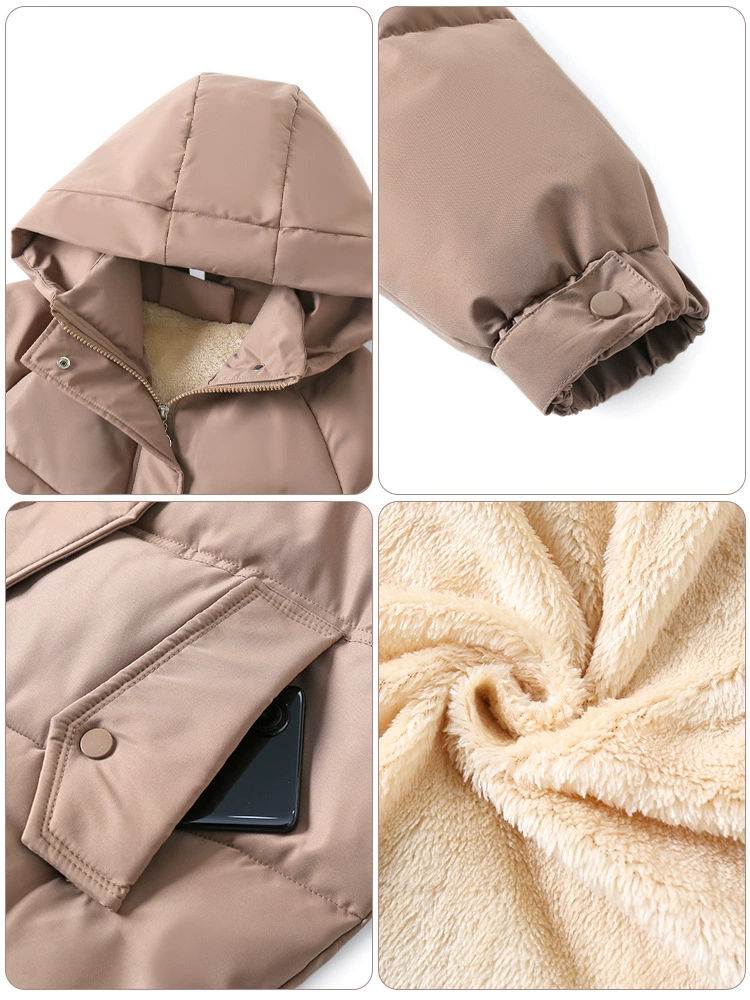 Warm down jacket for mother, oversize