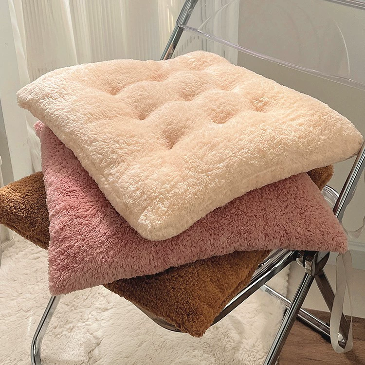 Минималистичный плюшевый подушка для сидячего офиса сидячий артефакт ветра утолщение подушки для студентов в классе зимний