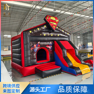 Inflatable Castle Large Outdoor Children's Amusement Equipment Kindergarten Inflatable Slide Trampoline Manufacturer