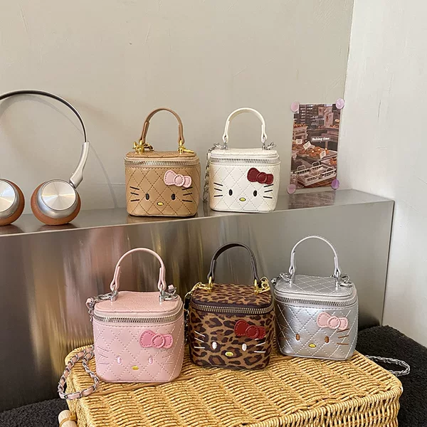 Children's Bags 2026 New Cute Girl Handbag Box Bag Parent-Child Style Accessories Crossbody Bag Lipstick Coin Purse