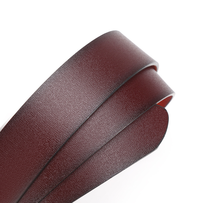 VOOTHOST Herrelæderbælte med vendbar spænde, mærke, herretaljebælter i okseskind til jeans, roterede designertilbehør, høj kvalitet VA070_voghion.com