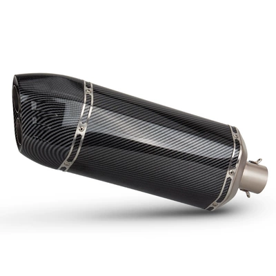 commonly used in spring breeze – Motorcycle exhaust pipe - full-imitation-carbon-fiber