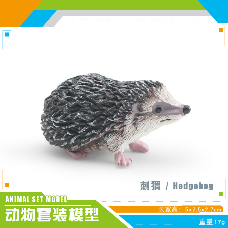 Transfronteriza simulación bosque mamíferos erizo modelo Thorn Grupo erizo ratón robando melón tejón estática escritorio decoración adornos