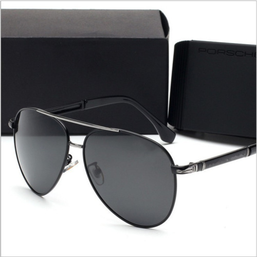 New glasses men's polarized sunglasses fashion trendy sunglasses driving large frame glasses brand P8738 factory direct sale
