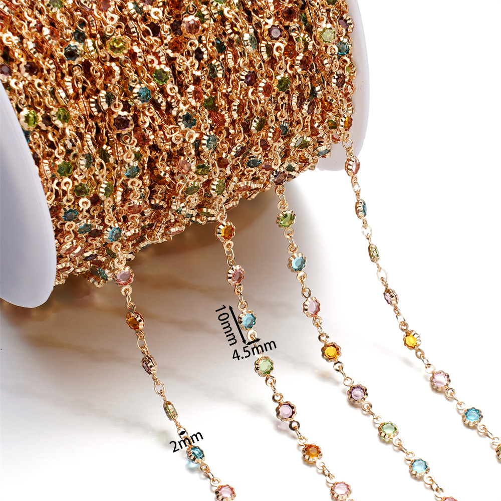15g Weight Chain Jewelry Making Type 1 M Jewelry Making Size Glass Inlay Material DIY Jewelry Accessories, Bracelets, Necklace Classification 1 Roll Quantity Glass, Copper Material Bag, Colorful, Heart Shape, Butterfly Pattern Plating Design Casual, Simple Style Style 1 Roll Bag Colorful Heart Shape DIY Jewelry Accessories Bracelets Necklace Glass Copper Glass Casual Simple Style DIY Jewelry Accessories Bracelets Necklace 2