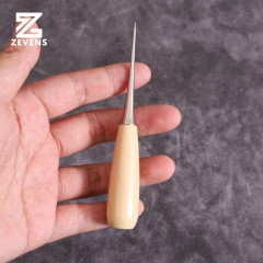 Original Color Thousand Pieces Wooden Handle Awl Expansion Marking Leather Making Auxiliary Tools Handmade DIY Awl