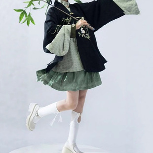 Chinese-Style Improved Version Han Elements 2025 Summer New Chinese Traditional Ming-Style Tang Suit High-End Mamian Skirt