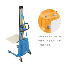 供应轻便型半电动工位装卸车小型升降堆垛平台行李叉车手推搬E18