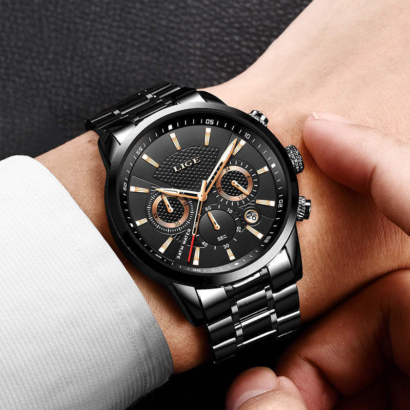 Factory Direct Men's Watch Wholesale Fashion Casual Three-Eye Six-Pin Cross-Border Popular Quartz Watch Men's Dropshipping