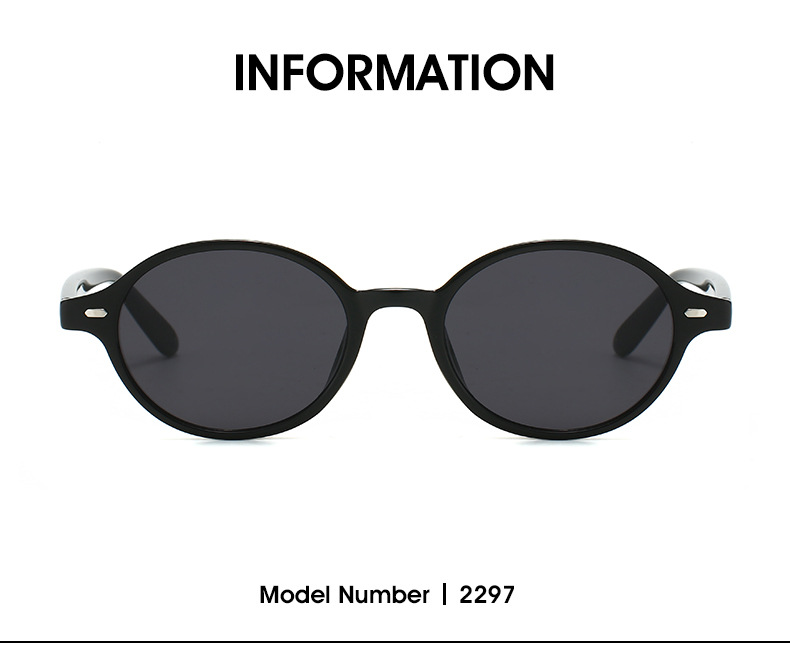 Elegant Streetwear Color Block PC UV400 Protection Oval Frame Full Frame Glasses display picture 2