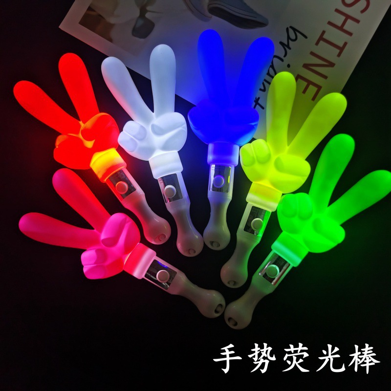 Concierto de palos fluorescentes estrella pentagonal brillante azul brillante aro de cabello flash stick props de la fiesta