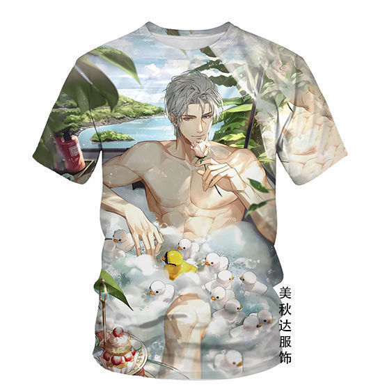 2023 Summer Thin Style Anime - Light and Night Love Qisi Li Xiao Yi 3D Printed Short Sleeve T-Shirt Round Neck Short Sleeve 2023 Summer Thin Style Anime - Light and Night Love Qisi Li Xiao Yi 3D Printed Short Sleeve T-Shirt Round Neck Short Sleeve