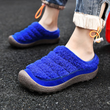 2025年秋冬儿童棉鞋跨境外贸亚马逊专供男女童室内外两用棉拖鞋