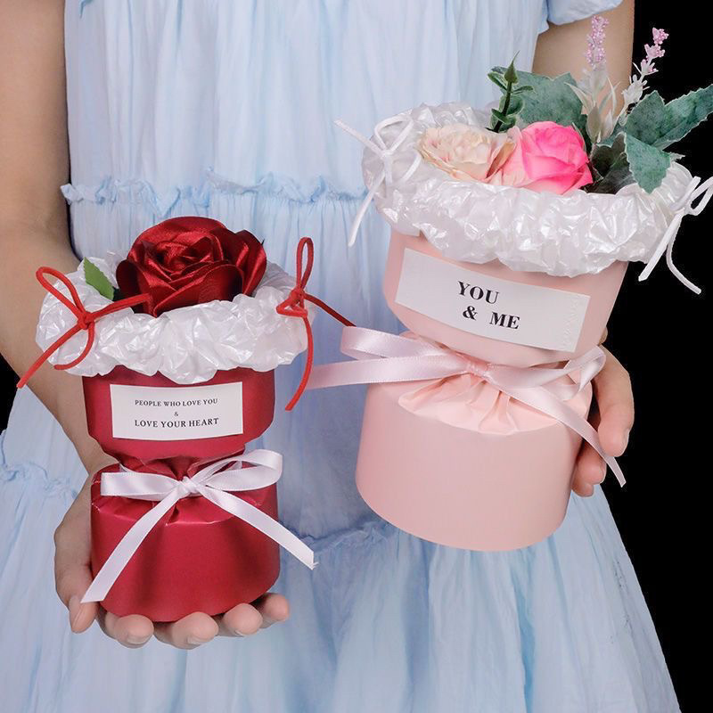 Mini primer amor de estilo coreano en una pequeña fragancia de estilo de hoja de paquete de papel de embalaje de flores artefactos materiales de embalaje de flores