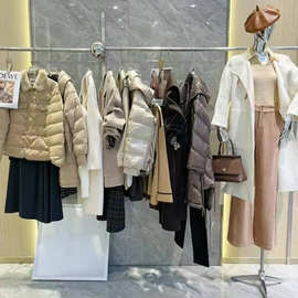 上海一线女装25冬郁香菲连衣裙套装鹅绒服呢大衣裤裙品牌尾单清货