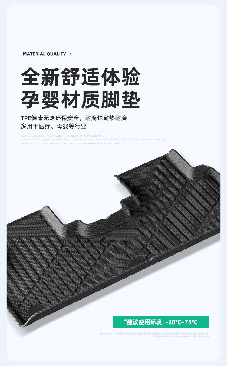 Car Floor Mats TPE for Leapmotor C10 24-26