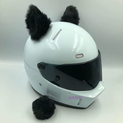 Plush Helmet Cat Ears — Motosiklet dəbilqələri