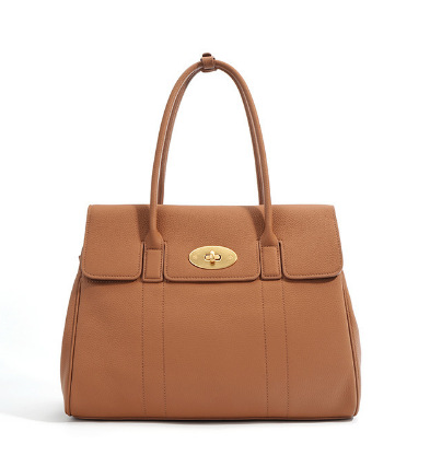 2024 New Genuine Leather Women's Bag Retro Tote Handbag Fashion Briefcase Large Capacity - Thumbnail 7