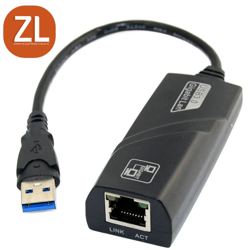 External 1000m USB 3.0 to RJ45 Gigabit wired network card with light Drive-free USB 3.0