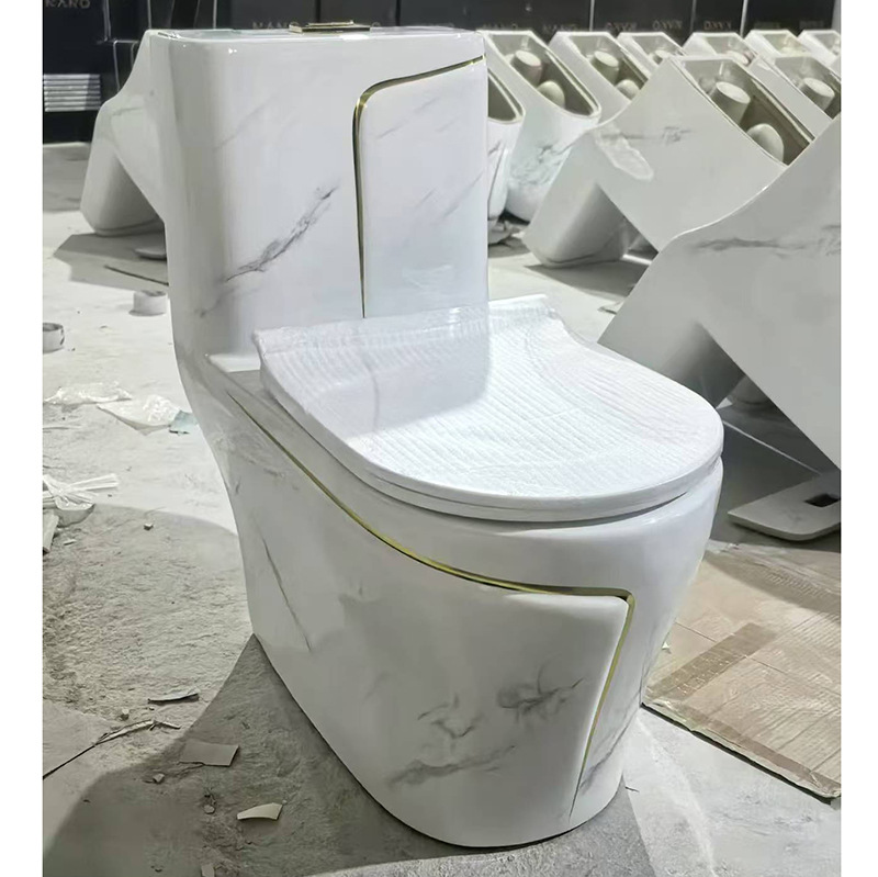 Inodoros de cerámica coloridos para el hogar, para exportación, modelos populares con opciones de montaje en suelo y pared.