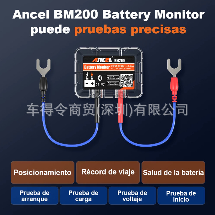 Vgate BA100 voltage bluetooth detector supports 12v and 24v voltage battery battery detection wholesale