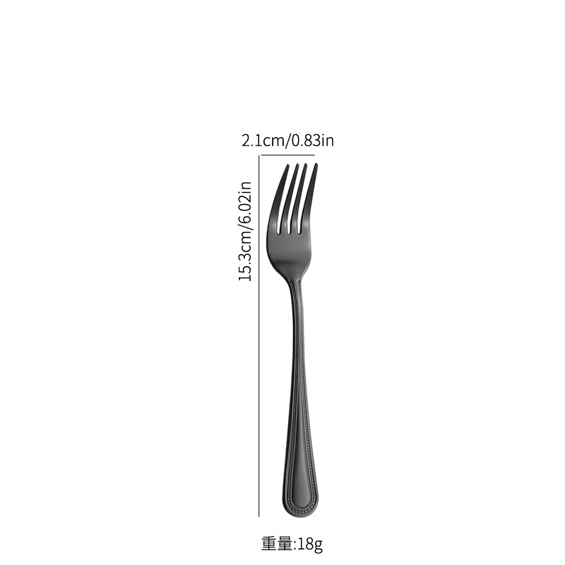 Amazon TikTok productos transfronterizos vajilla de acero inoxidable cuchillo, tenedor, cuchara, punto de grano cuatro piezas principales restaurante occidental puede establecer LOGO