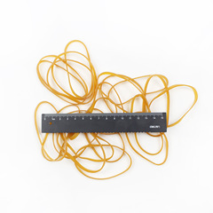 黃色橡皮筋防護服袖口使用透明黃色牛皮筋橡膠圈高彈力耐老化批發