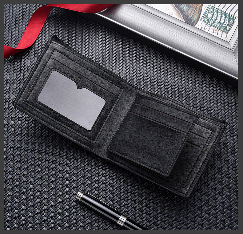 Men's Letter Pu Leather Open Small Wallets display picture 1