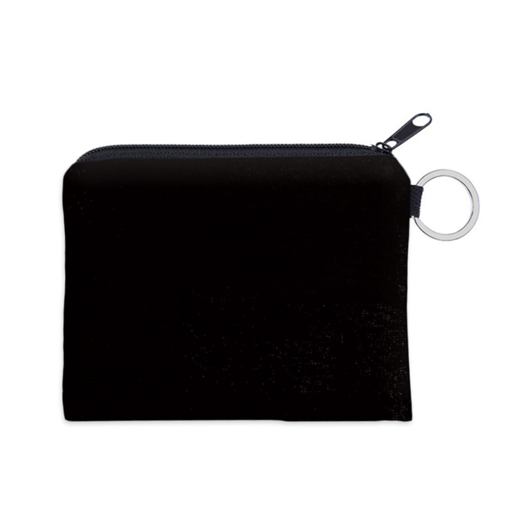 Amazon Hot Selling Coin Purse Digital Printing Classic Pure Black Coin Bag Multifunctional Key Card Bag Coin Bag