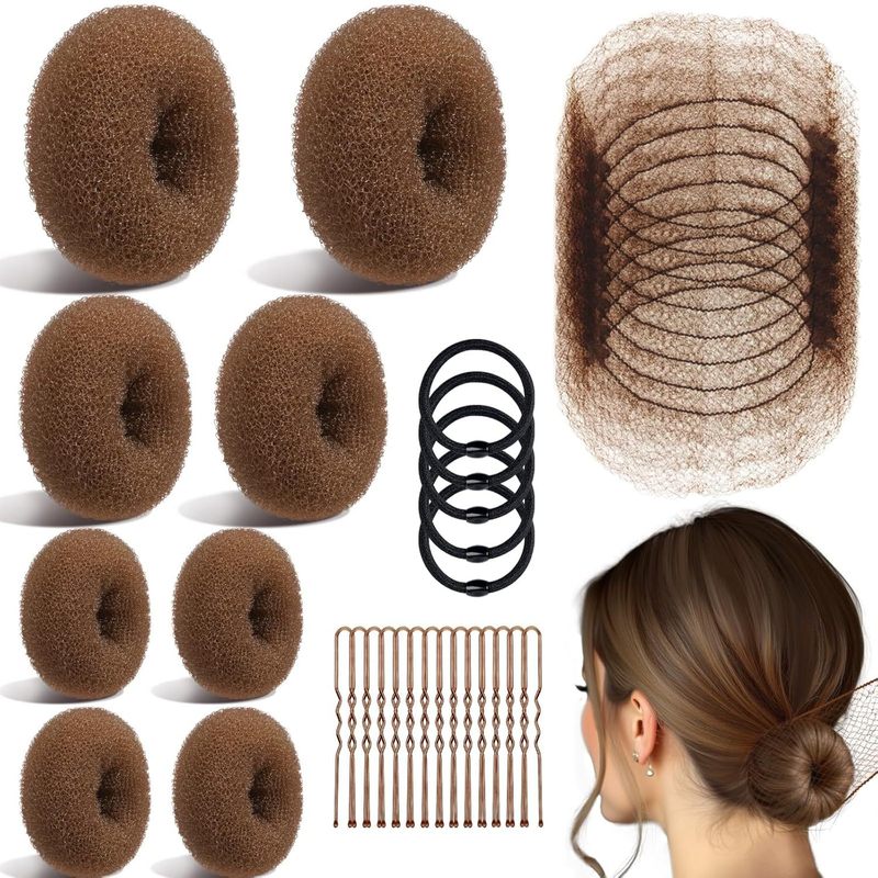 ヘア用品のヘアアイロンセットの髪の針の団子の頭のつぼみの髪の形の理髪道具|undefined