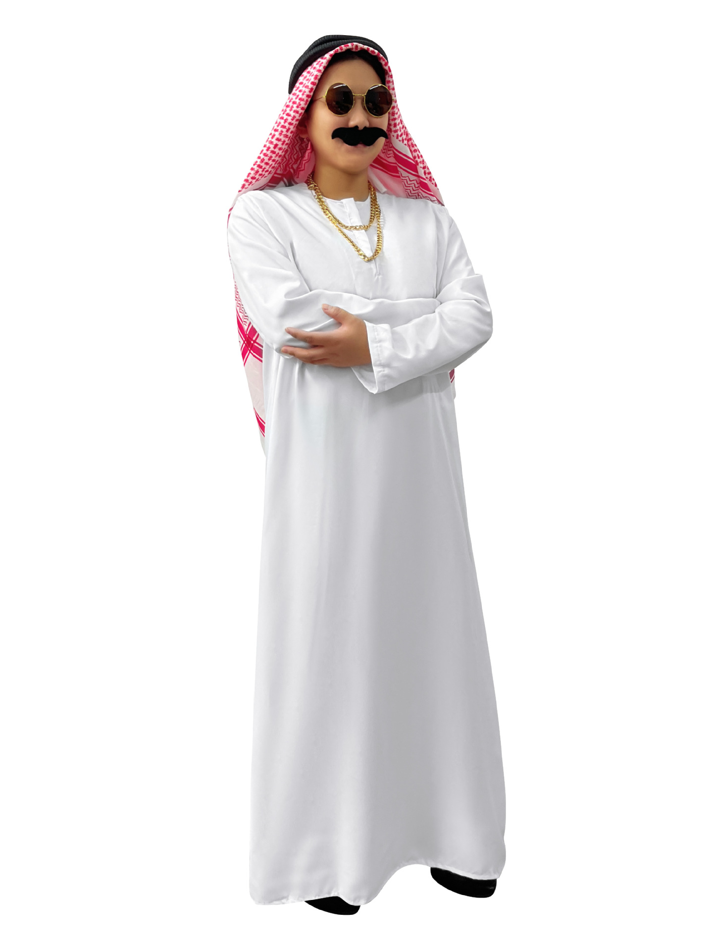 Arab Men's Thobe Saudi Dubai Muslim Robe For Middle Eastern Men_voghion.com