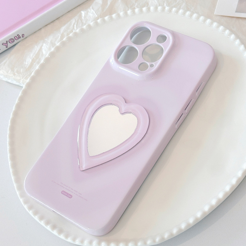 愛の鏡面立体デザイン iPhone16/15 Pro Max/13/17対応 ソフトフィルムケース 全面保護 個性的|undefined