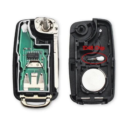 Volkswagen 2-button 3-button folding: Car Keys