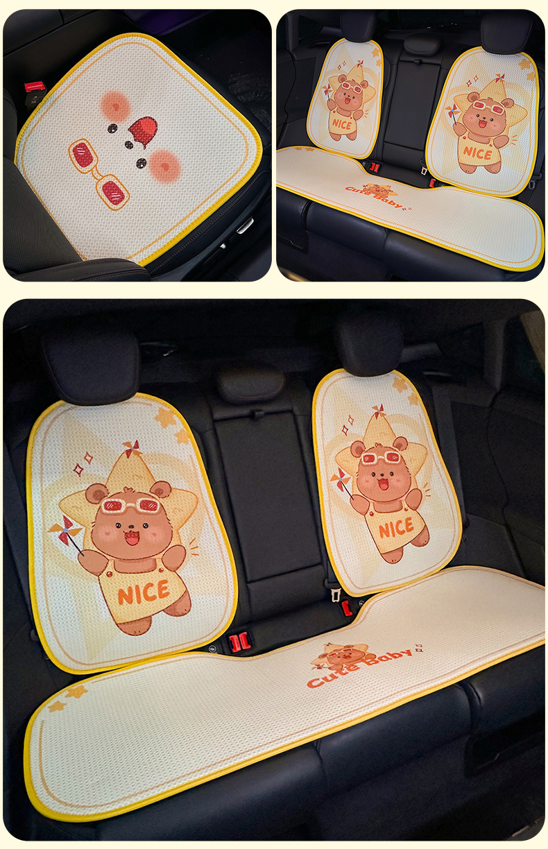 2026 New Car Headrest Neck Pillow Creative Cute Star Car Cushion High-End Car Lumbar Support Cushion