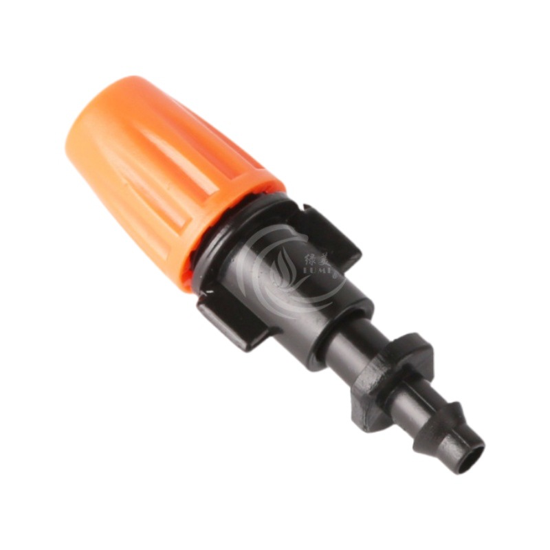 El viejo naranja de una sola exportación ajustable boquilla de pulverización + una sola barba invernadero atomizador micro boquilla de pulverización hongos humidificación de enfriamiento