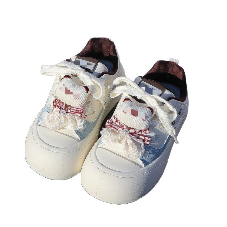 Red popular nuevo zapatos blancos de mujer 2026 zapatos de pan ligeros con suela gruesa, todos los pares de alto valor de belleza, zapatos de muffin cómodos y lindos image 6
