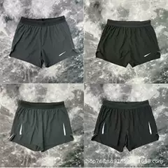 Summer 2025 New Men's Athletic Shorts Outdoor 2-in-1 Quick-Dry Lined Anti-Exposure 3-Inch Double-Layer Gym Shorts