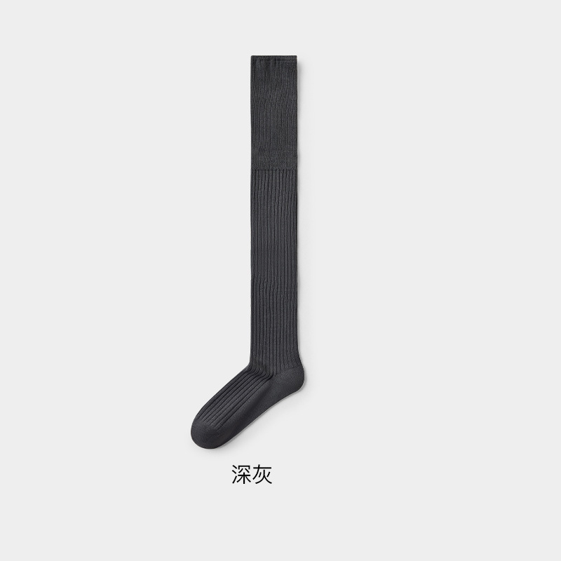 长靴子袜子女长筒过膝袜白色秋冬季厚款棉袜堆堆美拉德长靴jk长袜|undefined