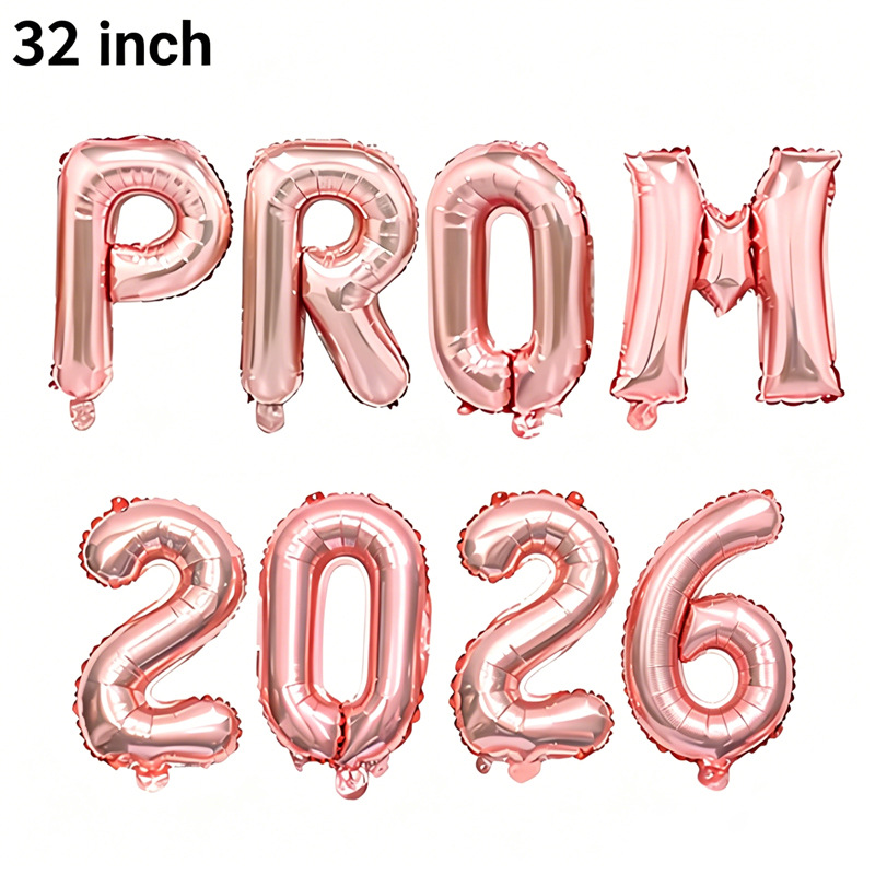 2026 transfronterizo fiesta de graduación decoración cartas de felicitación graduación congratulaciones prom globo de película de aluminio image 16
